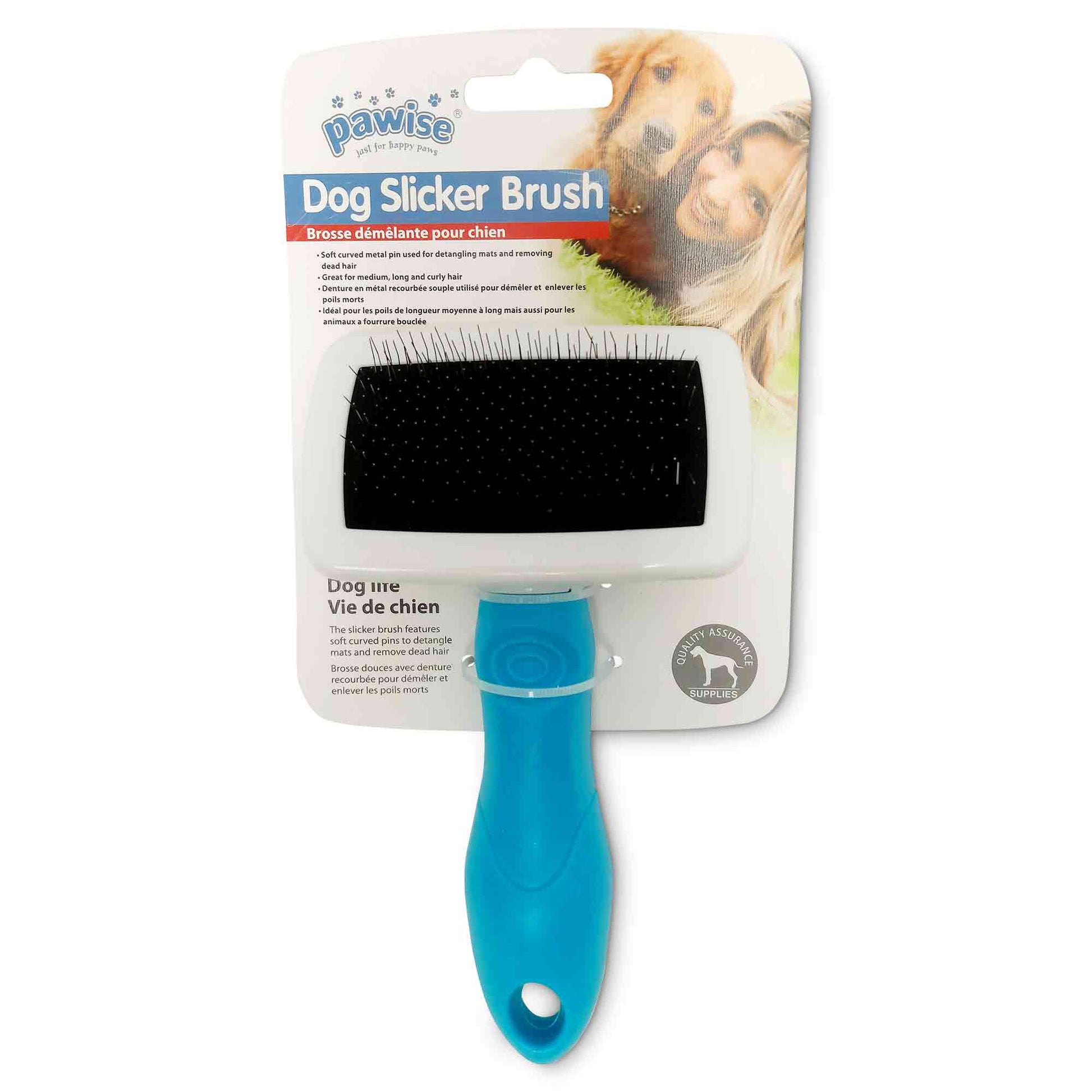 Dog Slicker Brush Small Cat Pet Undercoat Detangling Long Hair Grooming Pawise-3