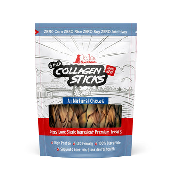 Braided COLLAGEN STICK Dog Treats - 6