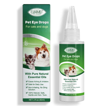 ELAIMEI Pet Eye Stains Remover / TEAR CLEANER Wash Relieves Irritation