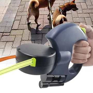 RETRACTABLE DUEL DOUBLE Pet Leash