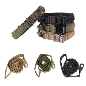 Dog LED TACTICAL Collar & Leash Set