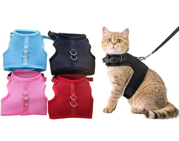 Adjustable CAT HARNESS VEST and LEASH