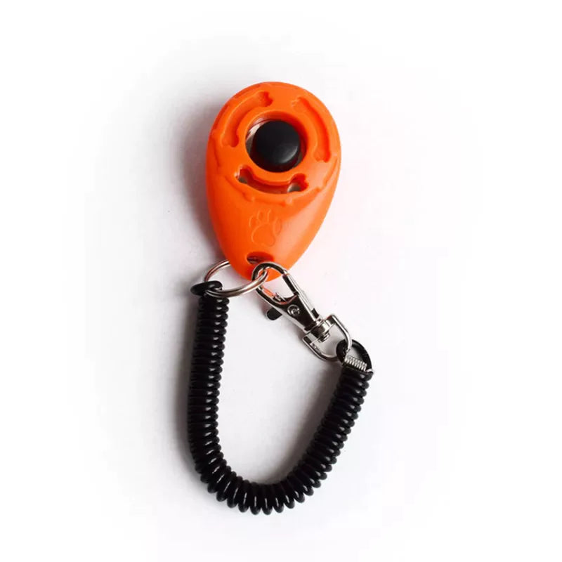 Dog Training Clicker Pet Cat Plastic New Dogs Click Trainer Aid Tools Adjustable Wrist Strap Sound Key Chain Dog Supplies-7