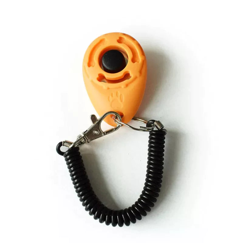 Dog Training Clicker Pet Cat Plastic New Dogs Click Trainer Aid Tools Adjustable Wrist Strap Sound Key Chain Dog Supplies-14