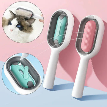 Pet GROOMING BRUSH, Self Cleaning Cat & Dog Brush