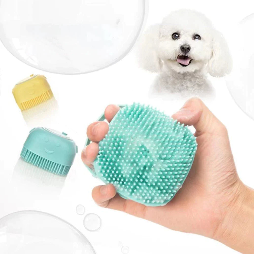 Bathroom Puppy Dog Cat Bath Massage Gloves Brush Soft Safety Silicone Pet Accessories for Dogs Cats Tools Mascotas Products-4