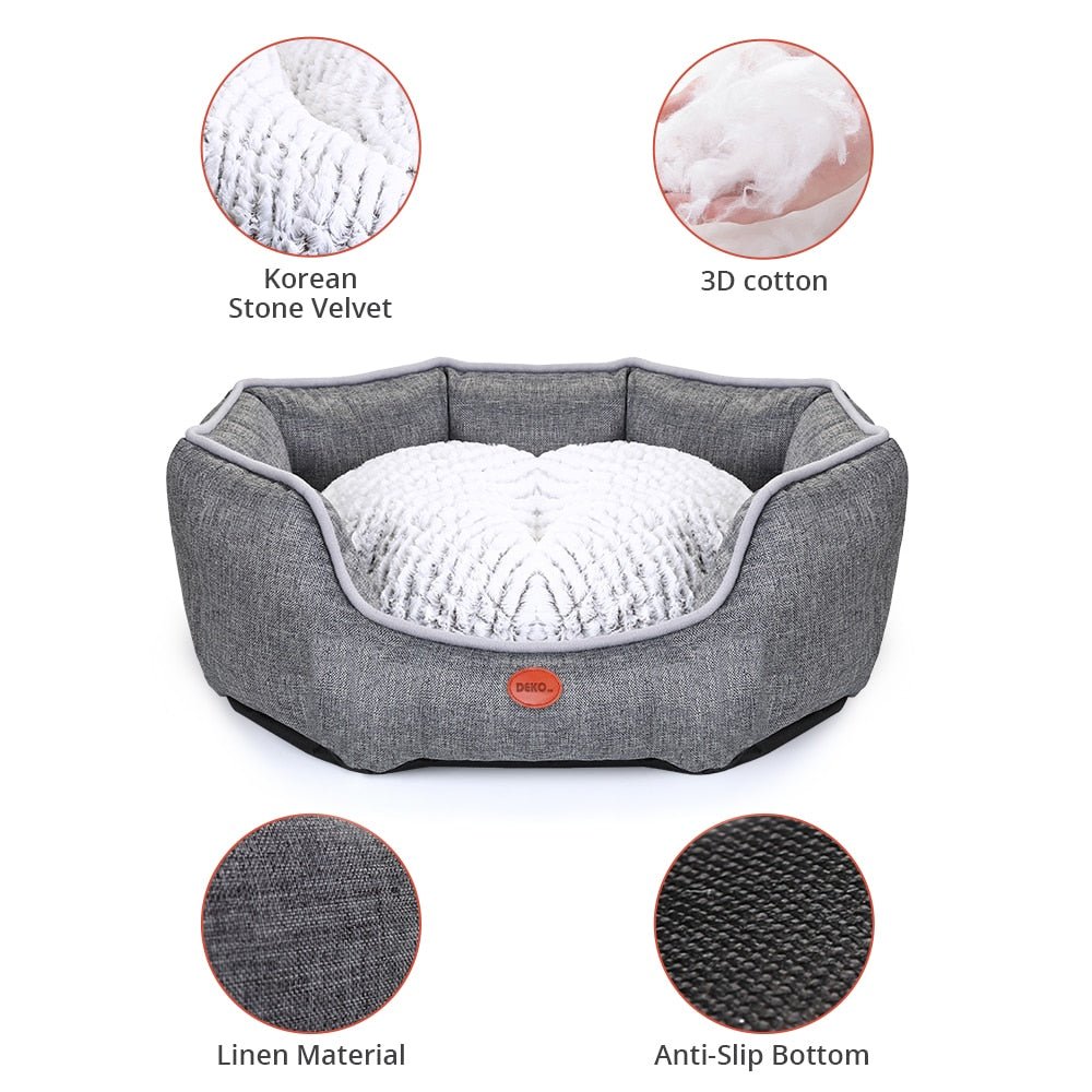 Dog Bed Soft Sleeping Sofa Waterproof Cushion Mat For Puppy Cat Cotton Pillow Pet Supplies-5