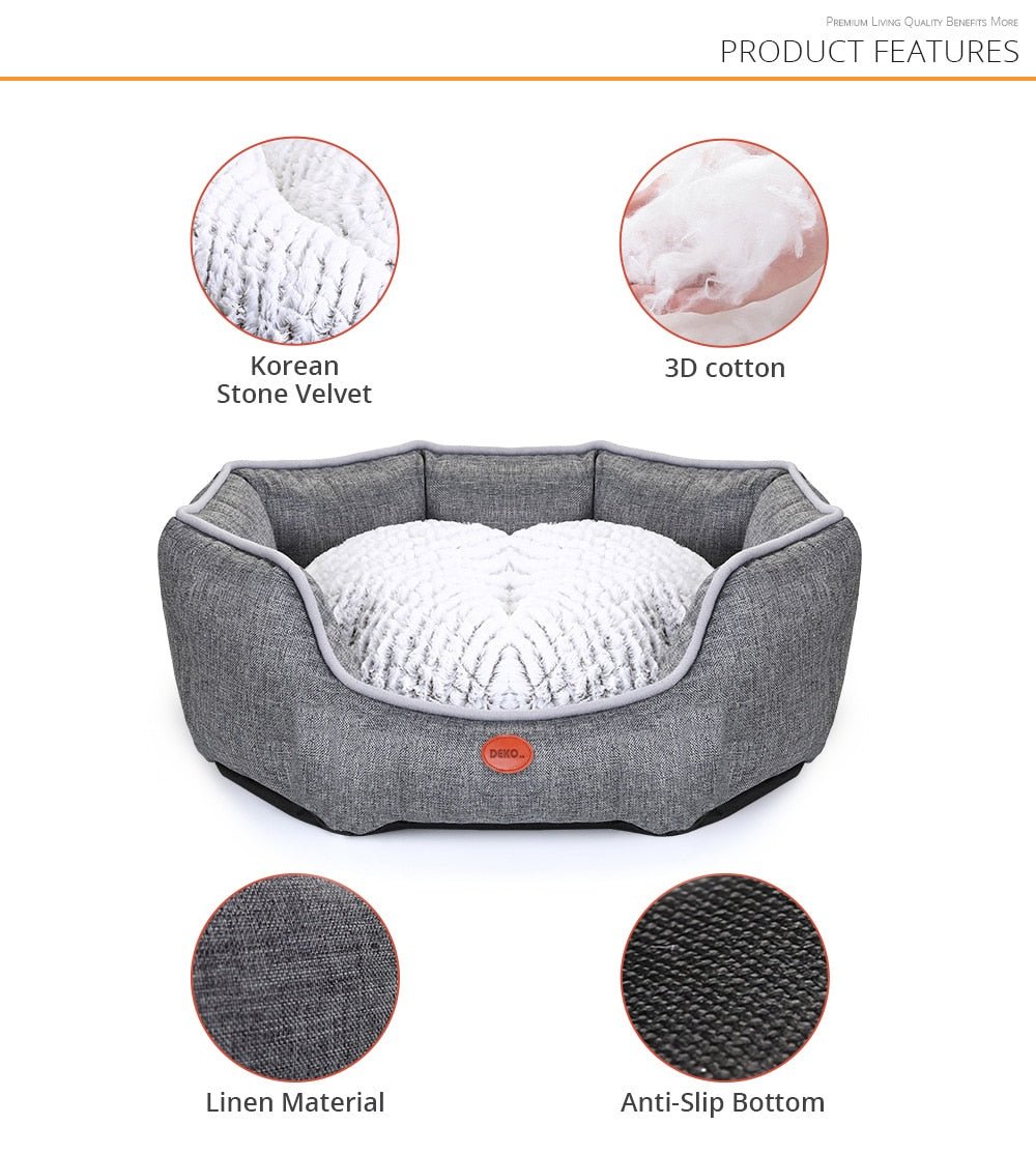 Dog Bed Soft Sleeping Sofa Waterproof Cushion Mat For Puppy Cat Cotton Pillow Pet Supplies-3