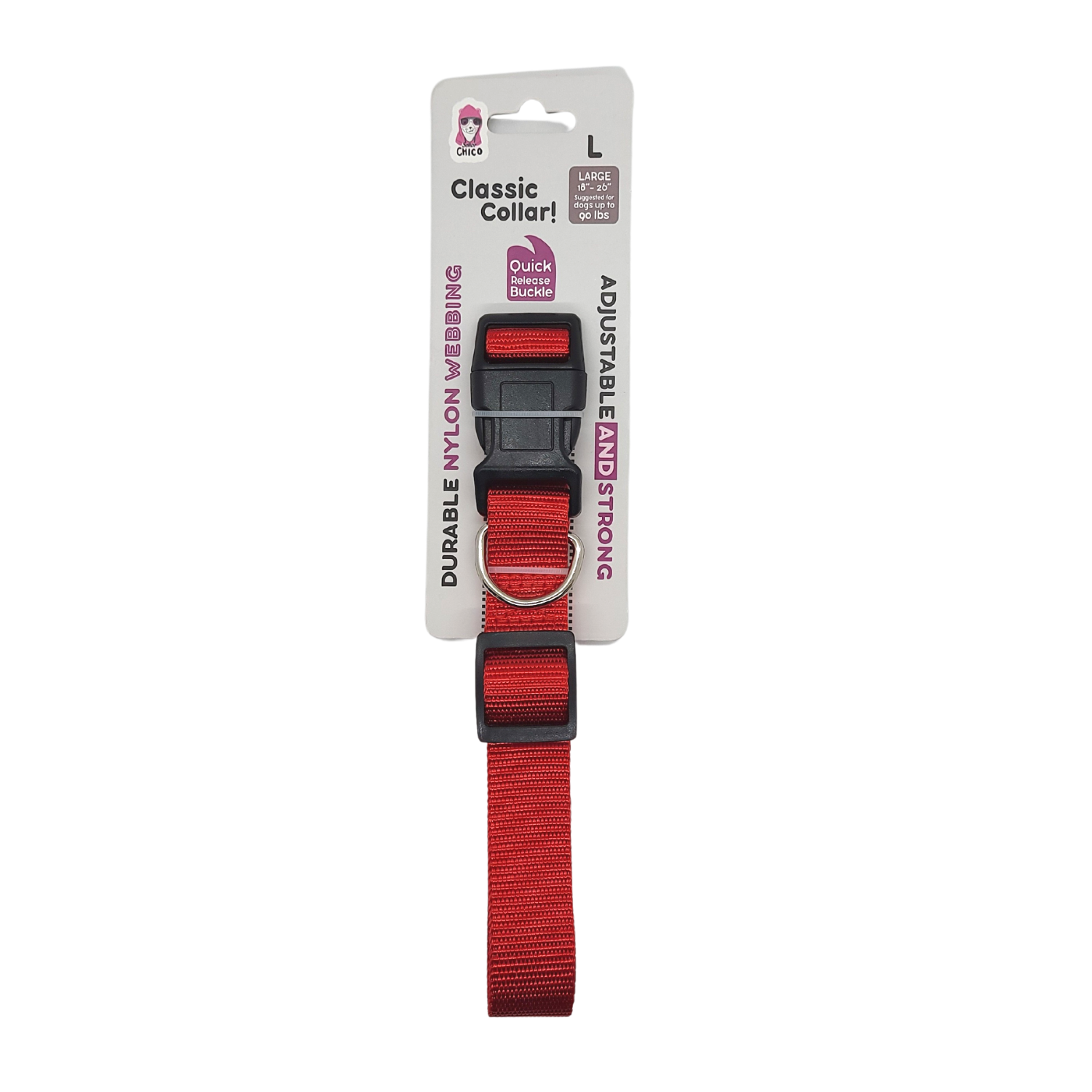 Quick Release Nylon Dog Collar-4