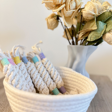 Rainbow Candy MACRAME ROPE Pet Toy