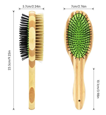 Eco-Friendly Dual Sided Dog BAMBOO GROOMING BRUSH