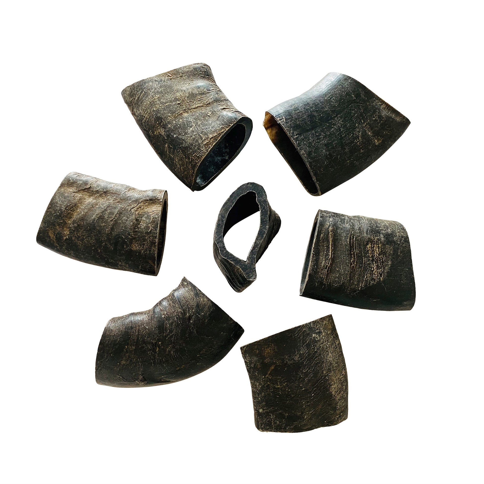 Water Buffalo Horn Section/Tuffie Dog Chews-2 Count-10 oz-5