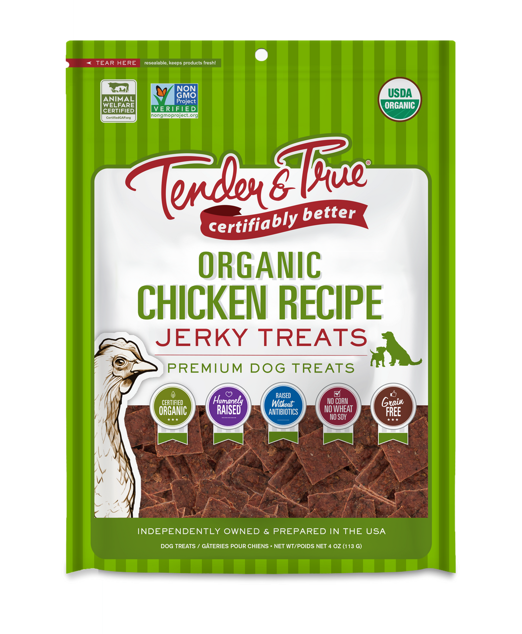 OG2 T&T CHKN JERKY TREAT ( 10 X 4 OZ   )-0