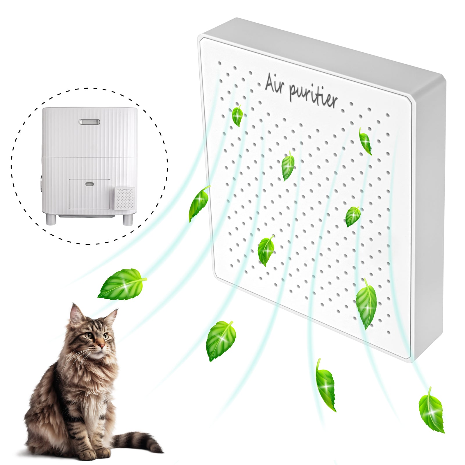 Self Cleaning Litter Box Air Purifier-0