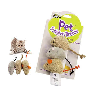 CRAZY CAT Mouse Toy! 3 Pack