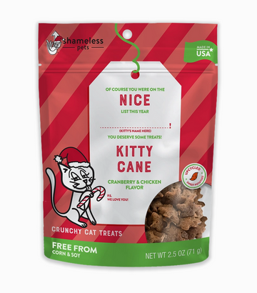 Kitty Cane Crunchy Cat Treats 2.5oz - Cranberry & Chicken-0