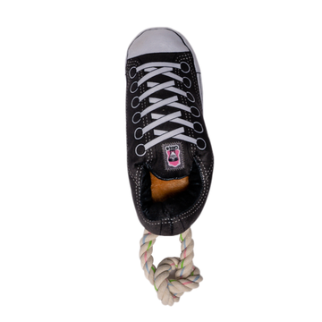 Squeaking Comfort PLUSH SNEAKER Pet Toy - Black