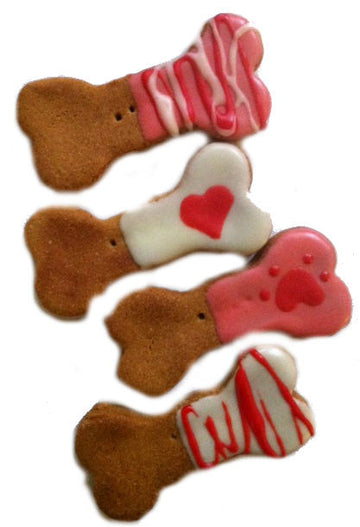 Vegan Puppy Luv PEANUT BUTTER “BONE” Cookie Treats (Qty 18)