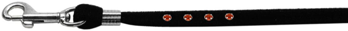 Dog, Puppy & Pet Leash, "Black Velvet Jeweled"-5