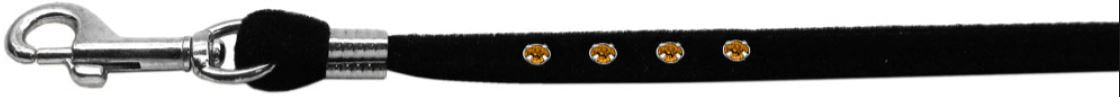 Dog, Puppy & Pet Leash, "Black Velvet Jeweled"-8