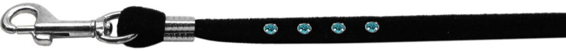 Dog, Puppy & Pet Leash, "Black Velvet Jeweled"-2