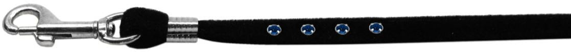 Dog, Puppy & Pet Leash, "Black Velvet Jeweled"-7