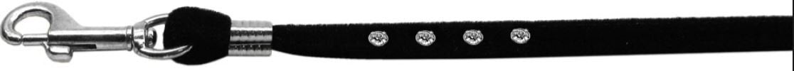 Dog, Puppy & Pet Leash, "Black Velvet Jeweled"-3