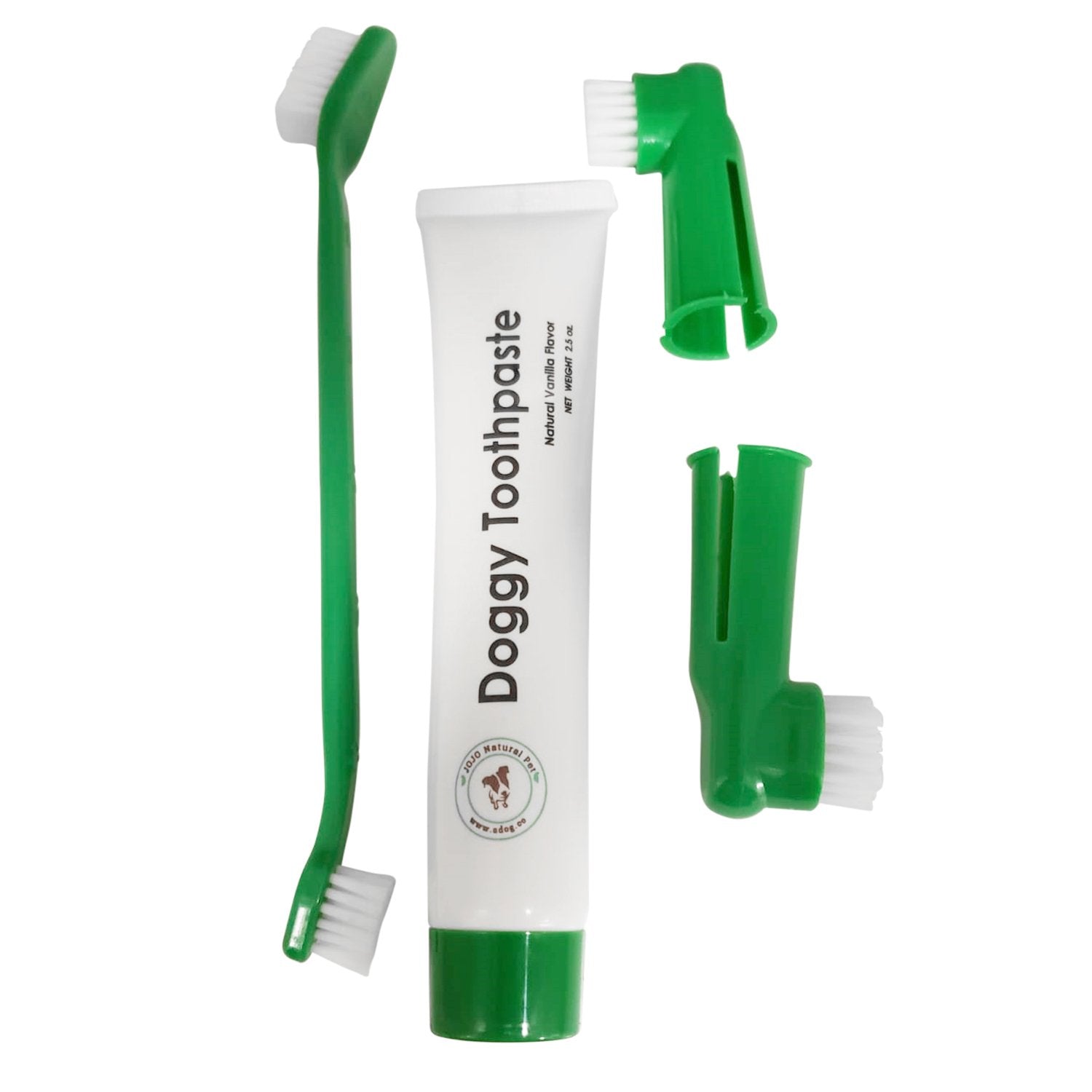 Dental Kit with Natural Dog Toothpaste - 4 piece-0