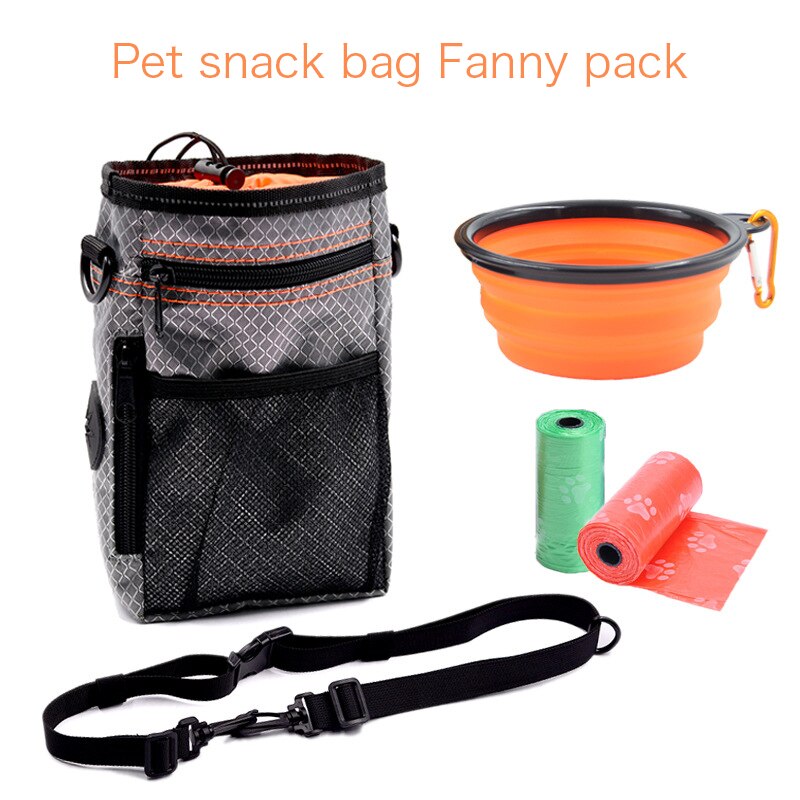 Portable Dog Training Bag Multi-function Treat Snack Pocket Pet Dog Outdoor Poop Bag Feed Storage Pouch Food Reward Waist Bags-0