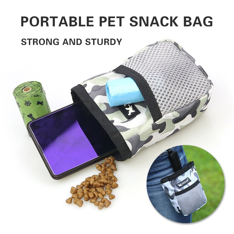 Portable Dog Training Bag Multi-function Treat Snack Pocket Pet Dog Outdoor Poop Bag Feed Storage Pouch Food Reward Waist Bags-5